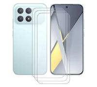 AQGGIIXY 3 Piezas, Protector Pantalla para Xiaomi Poco F8 Pro (6.59"), Vidrio Templado Antiarañazos, Antihuellas, sin Burbujas, Dureza 9H, 0,33 mm, Ultra Transparente, Ultra Resistente