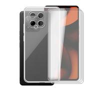 AQGGIIXY Carcasa para Gigaset GS6 Pro Funda (6.67") + 3 Piezas Protectores de Pantalla de Vidrio Templado, Transparente Suave Silicona TPU Case Anti-Rasguño Protectora- Clear
