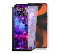 AQGGIIXY Carcasa para Gigaset GS6 Pro Funda (6.67")+ Protectores de Pantalla de Vidrio Templado Cristal Templado, Nero Suave Silicona TPU Case Anti-Rasguño Protectora - XT121