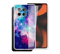 AQGGIIXY Carcasa para Gigaset GS6 Pro Funda (6.67")+ Protectores de Pantalla de Vidrio Templado, Transparente Suave Silicona TPU Case Anti-Rasguño Protectora- WMA64