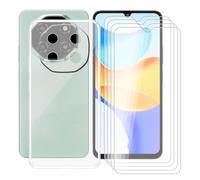 AQGGIIXY Funda + 4 Piezas Protectores de Pantalla para Blackview Shark 6 (6.88") Carcasa Transparent Silicone Cover Suave TPU Phone Caso -Vidrio Templado Film Película - Clear