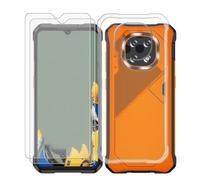 AQGGIIXY Funda con Pack 2 Vidrios para Cubot Kingkong ES 5 | 6.88". Silicona suave, antideslizante, anti golpes, dureza 9H, anti rayones, ultra delgado, HD claro.