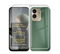 AQGGIIXY Funda con Pack 2 Vidrios para Poco M8x 5G | 6.90". Silicona suave, antideslizante, anti golpes, dureza 9H, anti rayones, ultra delgado, HD claro.