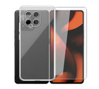 AQGGIIXY Funda con Protector para Gigaset GS6 Pro - Transparente | 6.67". Silicona suave, antideslizante, anti golpes, dureza 9H, anti rayones, ultra delgado, HD claro.