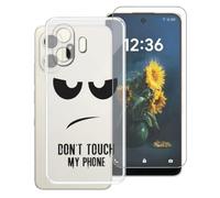 AQGGIIXY Funda Estampado y Vidrio para TCL NXTpaper 70 - DUO5 | 6.90". Anti amarillamiento + vidrio dureza 9H, silicona flexible, sin burbujas, protección total.