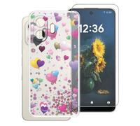 AQGGIIXY Funda Estampado y Vidrio para TCL NXTpaper 70 Pro - YQ29