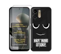 AQGGIIXY Funda Negra con Protector para Poco M8x 5G - DUO6 | 6.90". Silicona suave, antideslizante, anti golpes, dureza 9H, anti rayones, ultra delgado, HD claro.