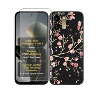 AQGGIIXY Funda Negra con Protector para Poco M8x 5G - WM84 | 6.90". Silicona suave, antideslizante, anti golpes, dureza 9H, anti rayones, ultra delgado, HD claro.
