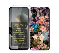 AQGGIIXY Funda Negra con Protector para Poco M8x 5G - XT10 | 6.90". Silicona suave, antideslizante, anti golpes, dureza 9H, anti rayones, ultra delgado, HD claro.
