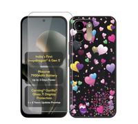 AQGGIIXY Funda Negra con Protector para Poco M8x 5G - YQ29 | 6.90". Silicona suave, antideslizante, anti golpes, dureza 9H, anti rayones, ultra delgado, HD claro.
