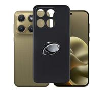 AQGGIIXY Funda Negra con Soporte Anular para Motorola Edge 2026
