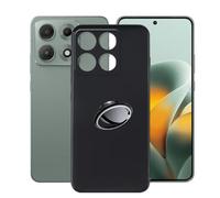 AQGGIIXY Funda Negra con Soporte Anular para Motorola Edge 70 MAX