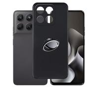 AQGGIIXY Funda Negra con Soporte Anular para Motorola Moto G47