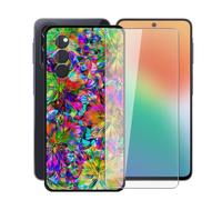 AQGGIIXY Funda Negra y Vidrio para Samsung Galaxy F70 Pro 5G - XT117