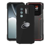 AQGGIIXY Funda para Doogee Blade20 Ultra (6.60pulgadas), con RotacióN de 360°[Anillo Soporte MóVil] Carcasa Black Funda de Silicona Suave De TPU Funda de Parachoques Trasero