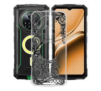 AQGGIIXY Funda para Doogee Fire 5 Ultra (6.60"), Protector Case Bumper Caso Ultrafino Gel, Transparente Suave Silicona TPU Carcasa, Anti-Arañazos - Encaje wm108