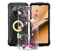 AQGGIIXY Funda para Doogee Fire 7 Pro (6.60"), Protector Case Bumper Caso Ultrafino Gel, Transparente Suave Silicona TPU Carcasa, Anti-Arañazos - El Brillante yq29