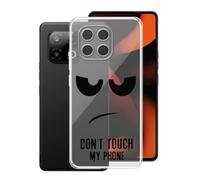 AQGGIIXY Funda para Gigaset GS6 Pro (6.67"), Protector Case Bumper Caso Ultrafino Gel, Transparente Suave Silicona TPU Carcasa, Anti-Arañazos - No me toques I