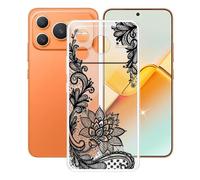 AQGGIIXY Funda para Honor Power2 (6.79"), Ultrafino Gel Protector Bumper Caso Case, Transparente Suave Silicona TPU Carcasa, Anti-Arañazos Funda para Honor Power2 - Flower