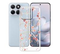 AQGGIIXY Funda para Motorola Edge 70 Fusion (6.78"), Protector Case Bumper Caso Ultrafino Gel, Transparente Suave Silicona TPU Carcasa, Anti-Arañazos - Flores floreciendo