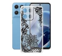 AQGGIIXY Funda para Motorola Moto G17 Power (6.72"), Ultrafino Gel Protector Bumper Caso Case, Transparente Suave Silicona TPU Carcasa, Anti-Arañazos Funda para Motorola Moto G17 Power - Flower
