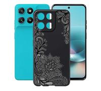 AQGGIIXY Funda para Motorola Moto G67 Power (6.70"), Ultrafino Gel Protector Bumper Caso Case, Nero Suave Silicona TPU Carcasa, Anti-Arañazos Funda para Motorola Moto G67 Power - Flower