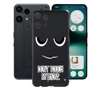 AQGGIIXY Funda para Nothing Phone 3a Lite 5G (6.77"), Protector Case Bumper Caso Ultrafino Gel, Nero Suave Silicona TPU Carcasa, Anti-Arañazos para Nothing Phone 3a Lite 5G - No Toque W
