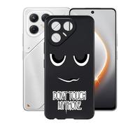 AQGGIIXY Funda para Tecno Pova 7 (6.78"), Ultrafino Gel Protector Bumper Caso Case, Nero Suave Silicona TPU Carcasa, Anti-Arañazos Funda para Tecno Pova 7 - Eyes