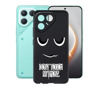 AQGGIIXY Funda para Tecno Pova 7 Pro (6.78"), Ultrafino Gel Protector Bumper Caso Case, Nero Suave Silicona TPU Carcasa, Anti-Arañazos Funda para Tecno Pova 7 Pro - Eyes