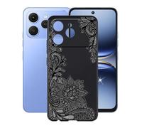 AQGGIIXY Funda para Tecno Spark 40 (6.67"), Ultrafino Gel Protector Bumper Caso Case, Nero Suave Silicona TPU Carcasa, Anti-Arañazos Funda para Tecno Spark 40 - Flower