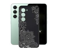AQGGIIXY Funda para Tecno Spark 40 Pro (6.78"), Ultrafino Gel Protector Bumper Caso Case, Nero Suave Silicona TPU Carcasa, Anti-Arañazos Funda para Tecno Spark 40 Pro - Flower