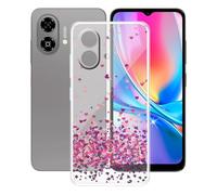 AQGGIIXY Funda para ZTE Blade A35e 4G (6.52"), Protector Case Bumper Caso Ultrafino Gel, Transparente Suave Silicona TPU Carcasa, Anti-Arañazos - Muchos Amores