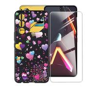 AQGGIIXY Funda para ZTE Nubia Neo 3 GT (6.80") Cover Phone Case Carcasa TPU Suave Silicona Nero Caso + Vidrio Templado Protectores de Pantalla para ZTE Nubia Neo 3 GT - YQ29