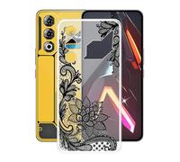 AQGGIIXY Funda para ZTE Nubia Neo 3 GT (6.80"), Ultrafino Gel Protector Bumper Caso Case, Transparente Suave Silicona TPU Carcasa, Anti-Arañazos Funda para ZTE Nubia Neo 3 GT - Flower