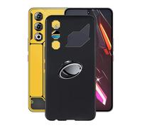 AQGGIIXY Funda para ZTE Nubia Neo 3 GT (6.80pulgadas), con RotacióN de 360°[Anillo Soporte MóVil] Carcasa Black Funda de Silicona Suave De TPU Funda de Parachoques Trasero