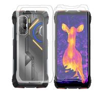 AQGGIIXY Funda Transparente y 2 Vidrios para Blackview Rock 3