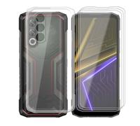 AQGGIIXY Funda Transparente y 3 Vidrios para Doogee Blade 20 Plus