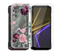 AQGGIIXY Funda Transparente y Vidrio para Doogee Blade 20 Plus - YQ12 | 5.60". Anti amarillamiento + vidrio dureza 9H, silicona flexible, sin burbujas, protección total.