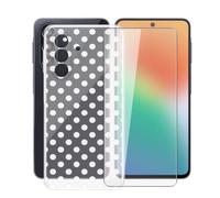 AQGGIIXY Funda Transparente y Vidrio para Samsung Galaxy F70 Pro 5G - W22