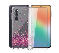 AQGGIIXY Funda Transparente y Vidrio para Samsung Galaxy F70 Pro 5G - WM85