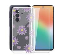 AQGGIIXY Funda Transparente y Vidrio para Samsung Galaxy F70 Pro 5G - XT41