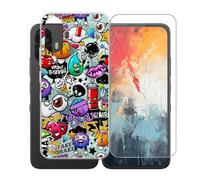 AQGGIIXY Funda Transparente y Vidrio para TCL K70 NXTpaper - XS40 | 6.75". Anti amarillamiento + vidrio dureza 9H, silicona flexible, sin burbujas, protección total.