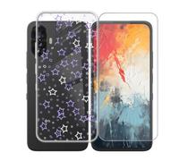 AQGGIIXY Funda Transparente y Vidrio para TCL K70 NXTpaper - XT35 | 6.75". Anti amarillamiento + vidrio dureza 9H, silicona flexible, sin burbujas, protección total.