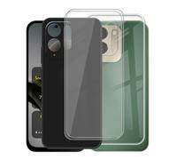 AQGGIIXY Pack 2 Fundas con Pack 2 Vidrios para Poco M8x 5G | 6.90". Silicona suave, antideslizante, anti golpes, dureza 9H, anti rayones, ultra delgado, HD claro.