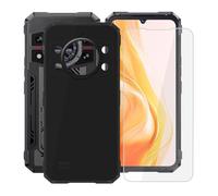 AQGGIIXY Para Cubot Kingkong 11 (6.72") Funda + Protectores de Pantalla de Vidrio Templado, Nero Suave Silicona TPU Case Anti-Rasguño Protectora Carcasa para Cubot Kingkong 11 - Black