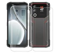 AQGGIIXY para Doogee Blade20 Ultra (6.60") Funda + 1 Piezas Vidrio Templado Película, Transparente Anti-Arañazo Suave Silicona TPU Carcasa y Cristal Templado para Doogee Blade20 Ultra - Clear