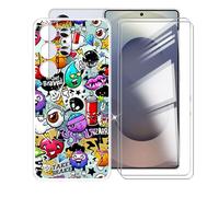 AQGGIIXY para Samsung Galaxy S25 Ultra Funda + 2 Piezas Protectores de Pantalla, Transparente Suave Silicona Case Anti-Rasguño Protectora Carcasa para Samsung Galaxy S25 Ultra (6.90") - XS40