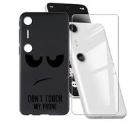 AQGGIIXY Para Xreal Beam Pro Funda + Protectores de Pantalla de Vidrio Templado, Nero Suave Silicona TPU Case Anti-Rasguño Protectora Carcasa para Xreal Beam Pro (6.50") - DUO5