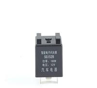 AQHYEBNSR 1 Uds. Relé de Flash electrónico Inteligente for Coche señal Giro DC12V/24V 180W 40A 3 Pines con zumbador Intermitente(12V)