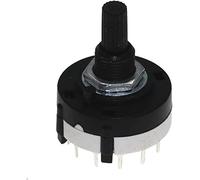 AQHYEBNSR CAMBITO DE 1pcs rs26 Plástico de 4 Polos 3 posición Interruptor Banda Giratorio 2 pole6 1 pole12 Longitud manija mm Eje(4 Pole 3)